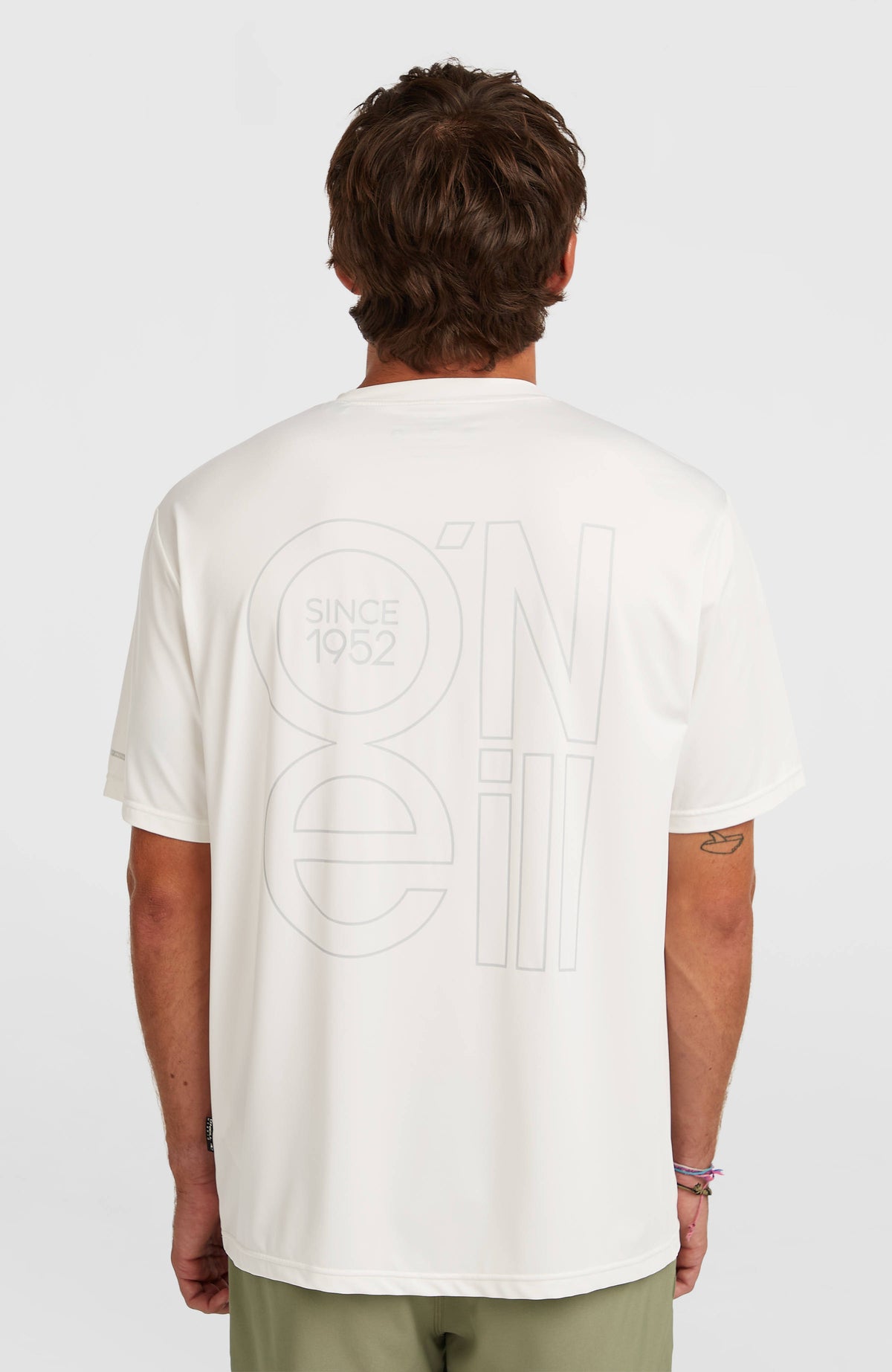 T-shirt O'Neill Hybrid UPF 50+ Polygiene Back-Print | Snow White