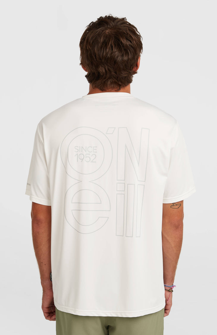 T-shirt O'Neill Hybrid UPF 50+ Polygiene Back-Print | Snow White