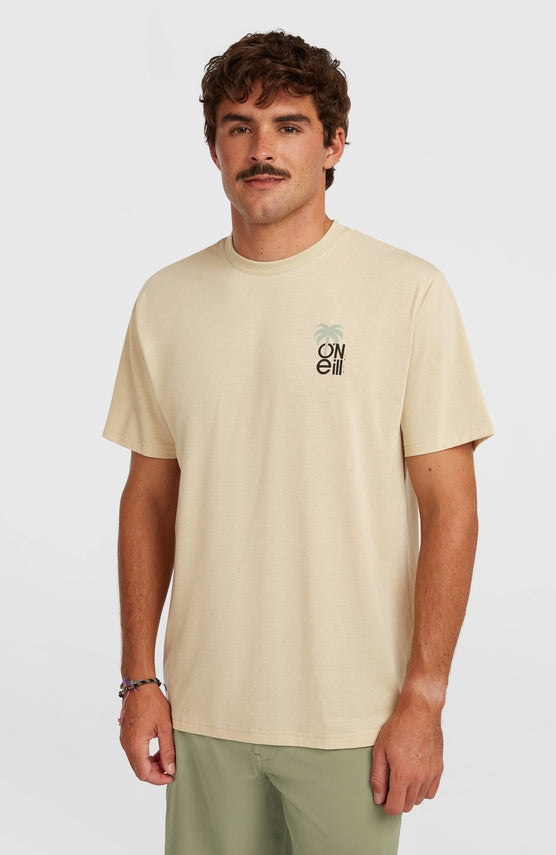 T-shirt O'Neill Hybrid Polygiene Graphic | Cocoa Sand