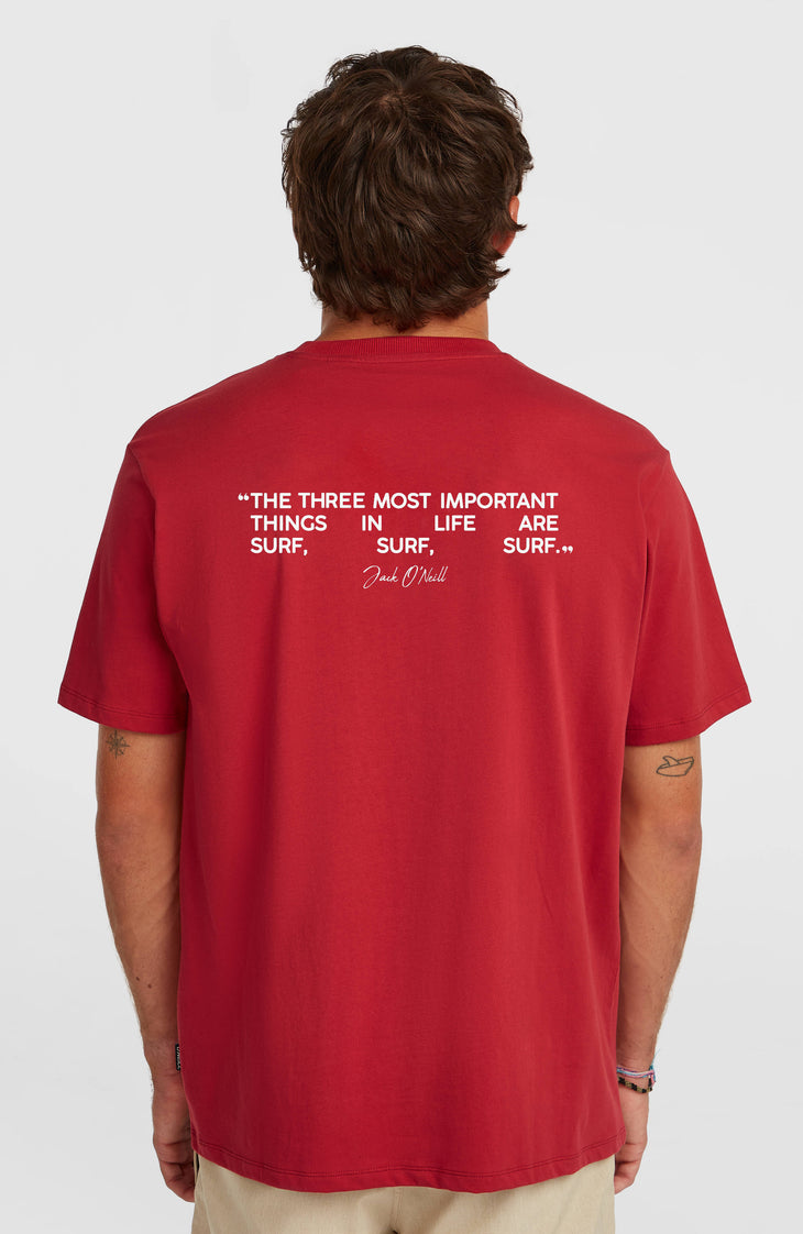 T-shirt Polygiene Cotton Graphic | Midnight Poppy