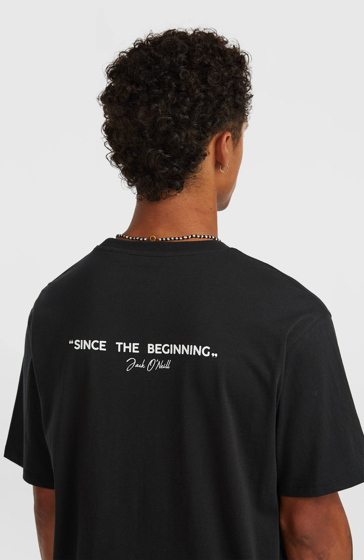 T-shirt Polygiene Cotton Graphic | Black Out