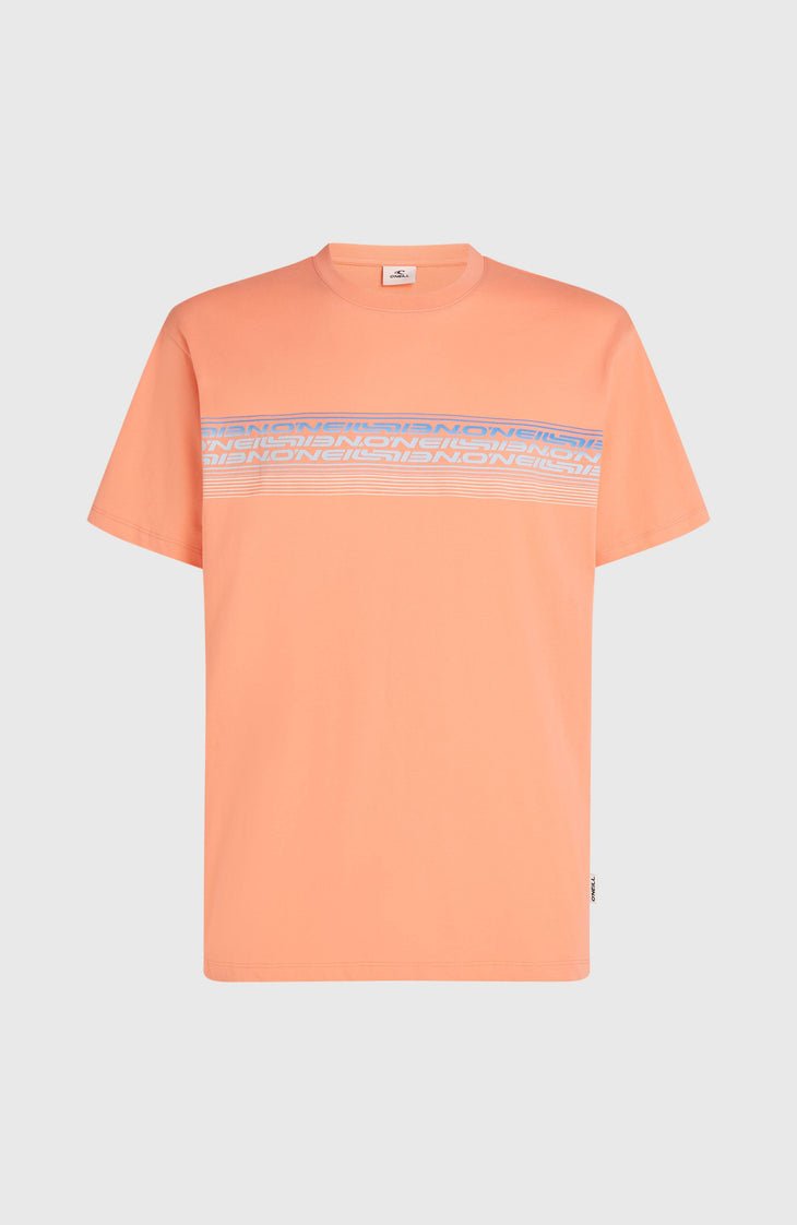 T-shirt O'Neill Logo Stripe | Funky Peach