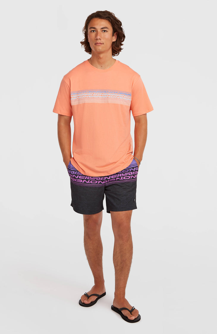 T-shirt O'Neill Logo Stripe | Funky Peach