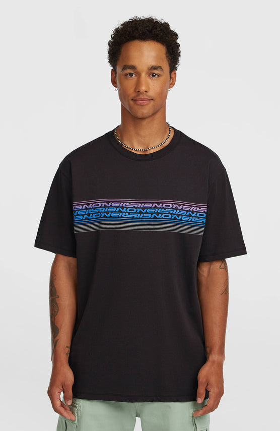 T-shirt O'Neill Logo Stripe | Black Out
