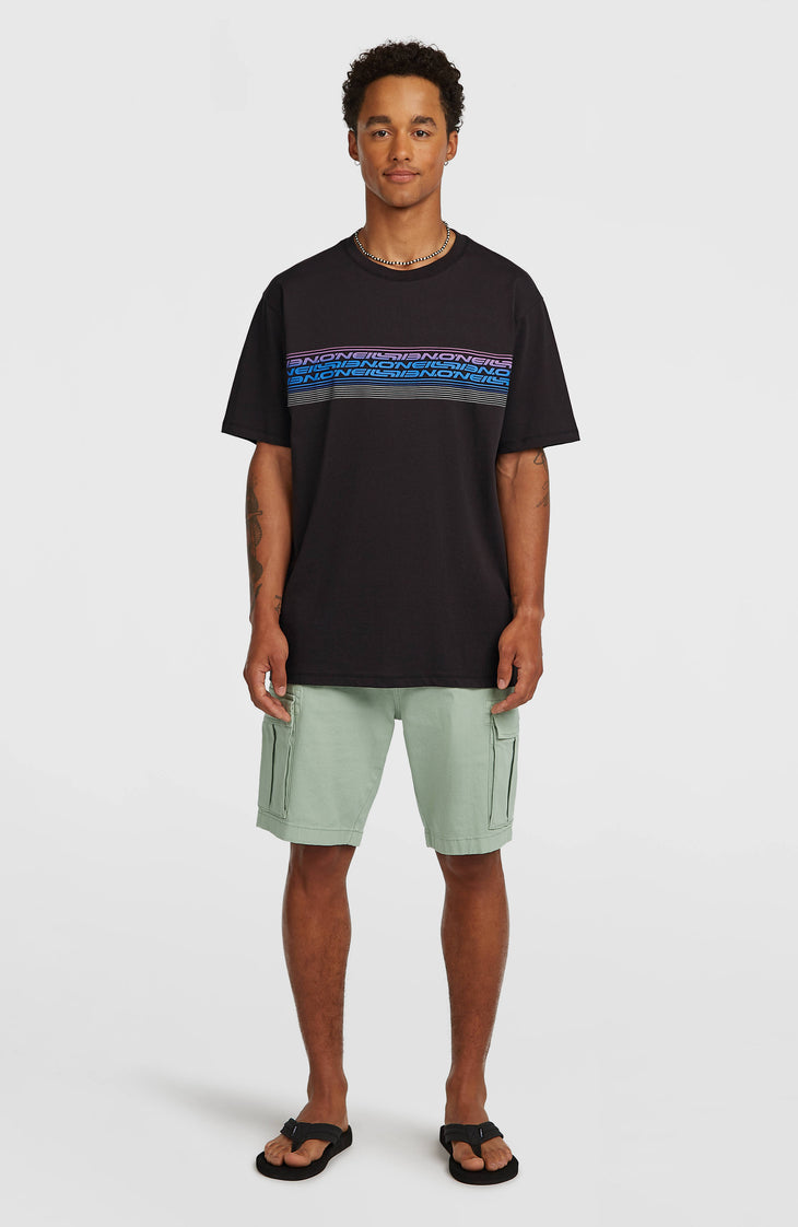 T-shirt O'Neill Logo Stripe | Black Out