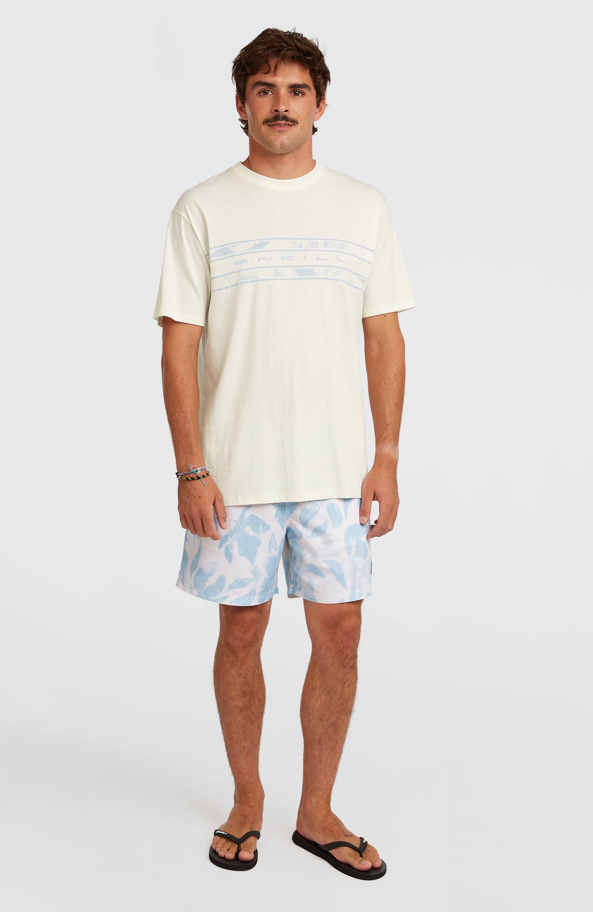 T-shirt O'Neill Flower Stripe | Snow White