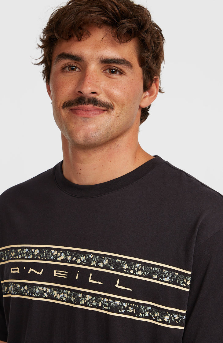 T-shirt O'Neill Flower Stripe | Black Out