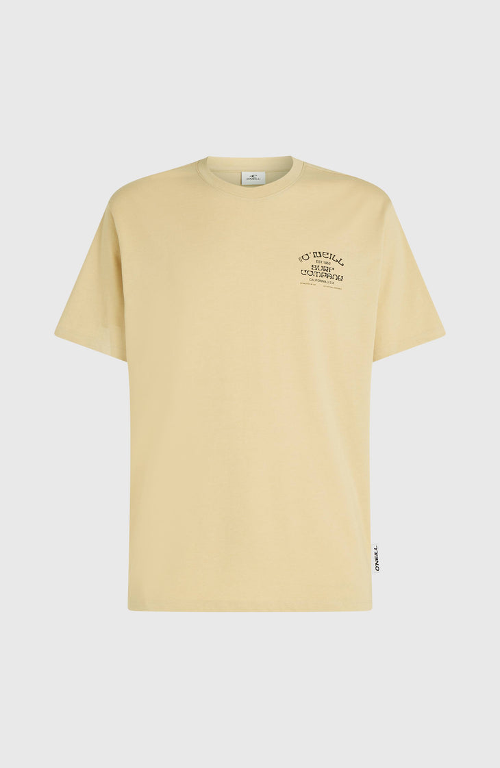 T-shirt Melange Chest-Print | Cocoa Sand