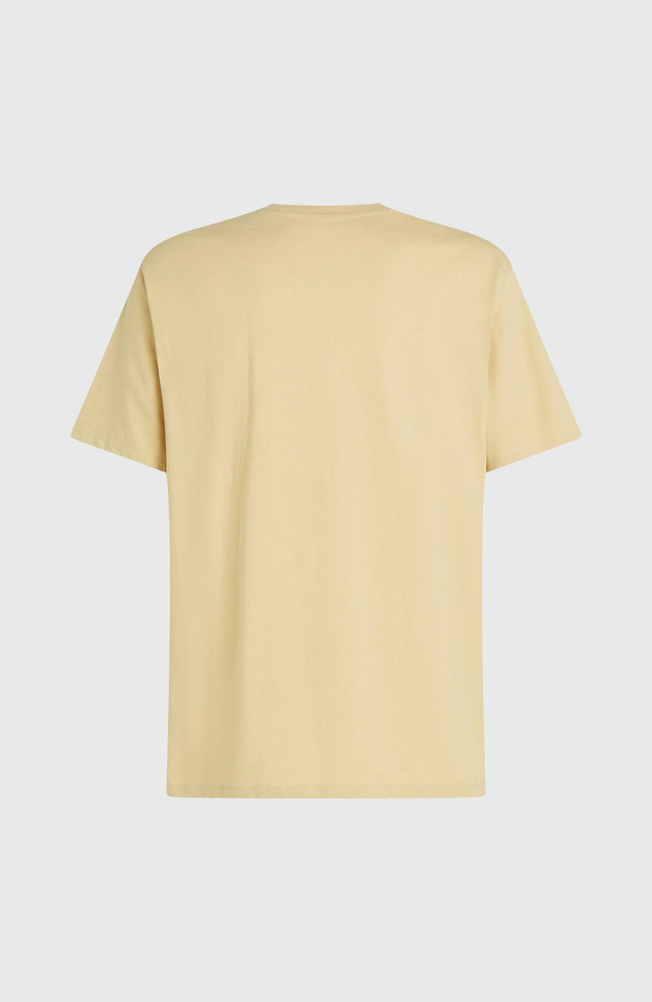 T-shirt Melange Chest-Print | Cocoa Sand