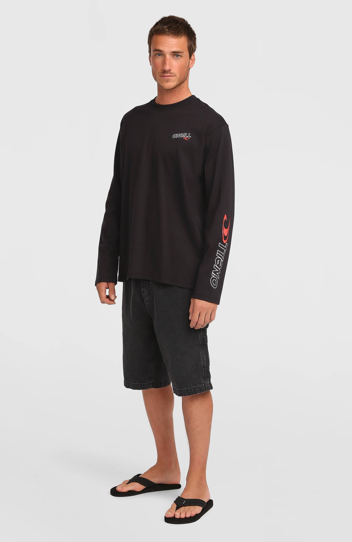 T-shirt manches longues Essentials 90s Logo | Black Out