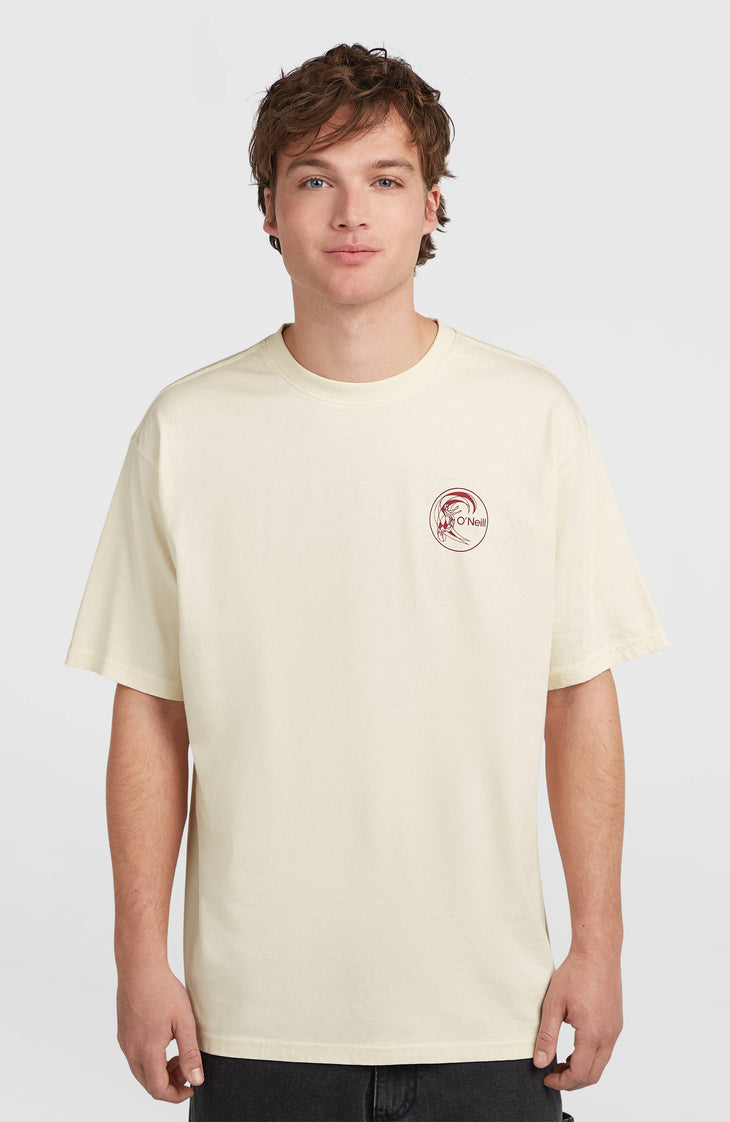 T-shirt O'Riginals Retro Back-Print | Linen White