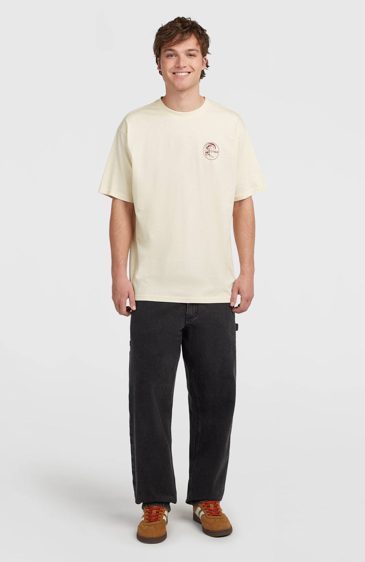 T-shirt O'Riginals Retro Back-Print | Linen White