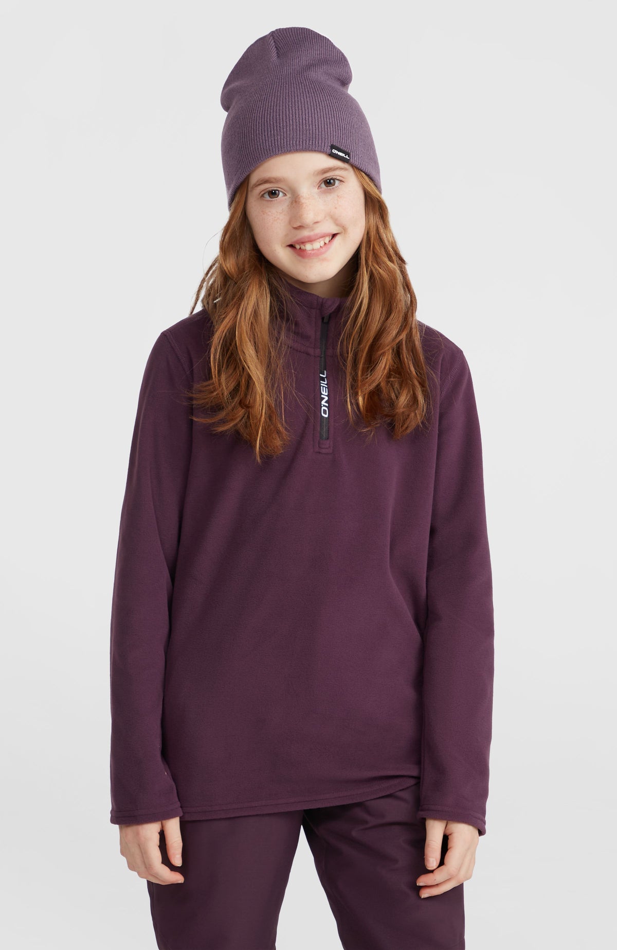 Polaire Jack's Polartec® 100 à col demi-zip | Aubergine