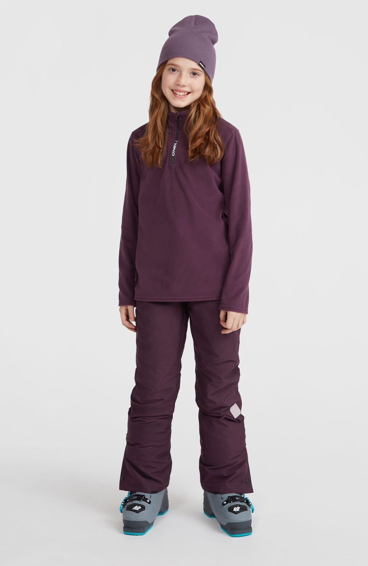 Polaire Jack's Polartec® 100 à col demi-zip | Aubergine