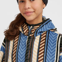 Sweat à capuche et col demi-zip Superfleece | Blue Vintage O'Neill Stripe