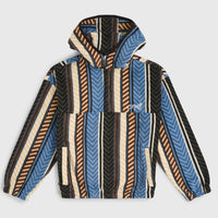 Sweat à capuche et col demi-zip Superfleece | Blue Vintage O'Neill Stripe