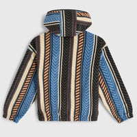 Sweat à capuche et col demi-zip Superfleece | Blue Vintage O'Neill Stripe