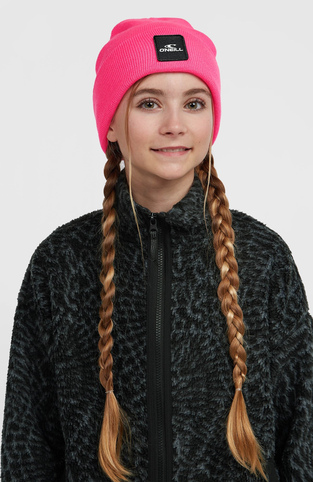 Polaire à poils longs et zip intégral | Black Animalica