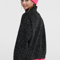 Polaire à poils longs et zip intégral | Black Animalica