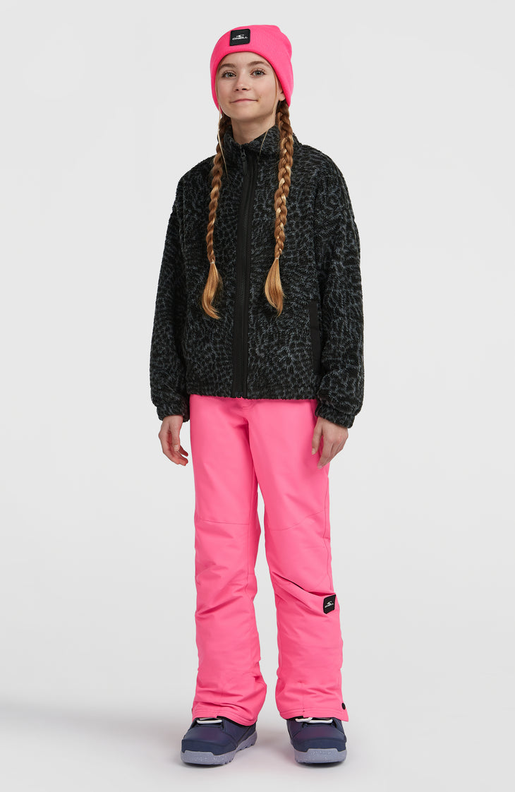 Polaire à poils longs et zip intégral | Black Animalica