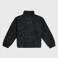 Polaire à poils longs et zip intégral | Black Animalica