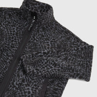 Polaire à poils longs et zip intégral | Black Animalica