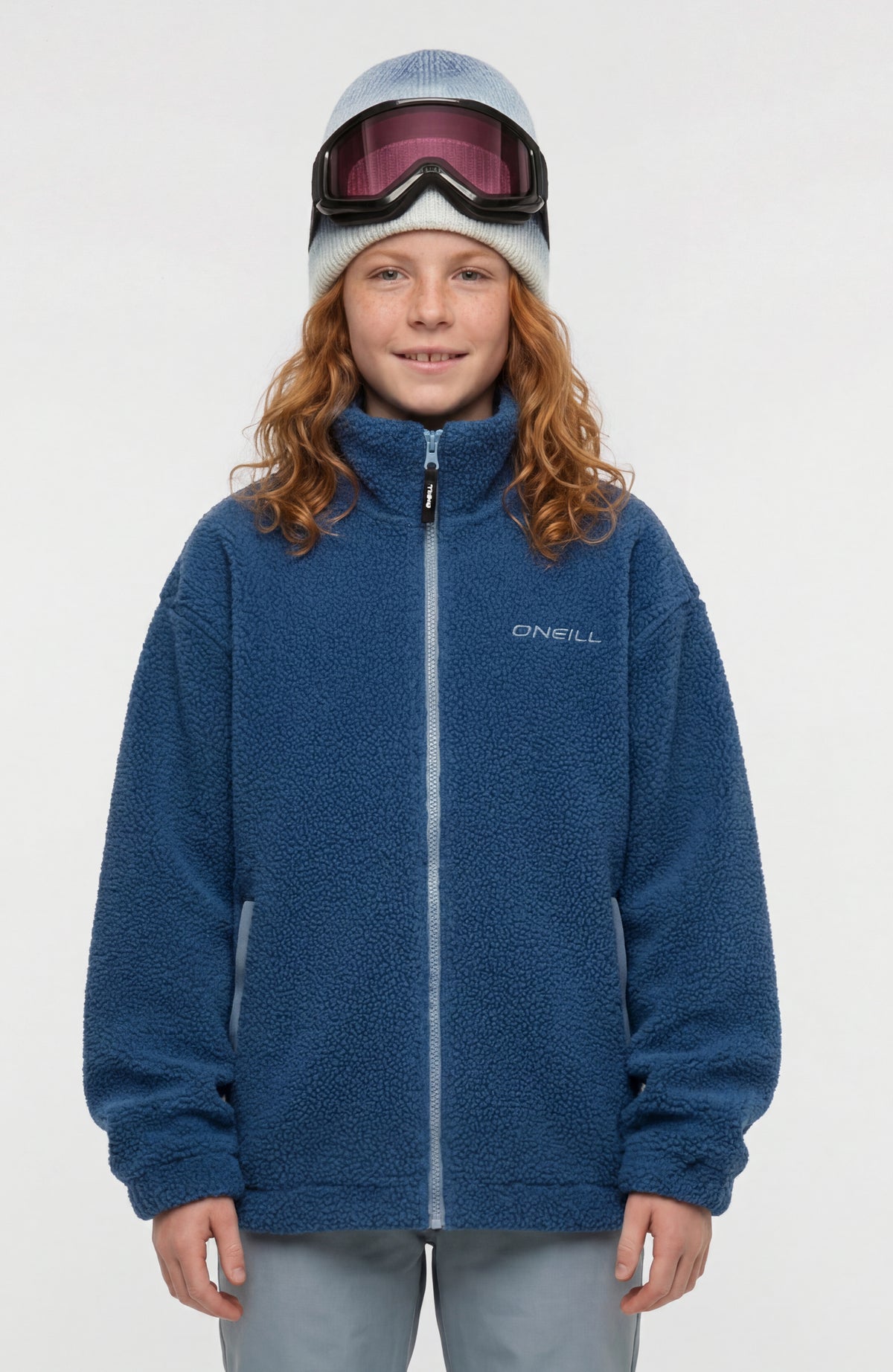 Polaire à poils longs et zip intégral | Regal Blue
