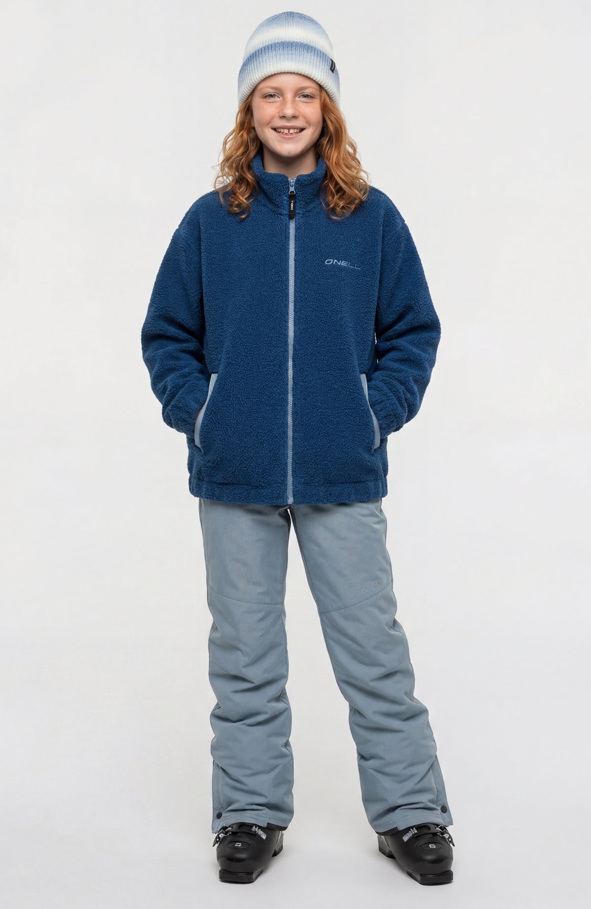 Polaire à poils longs et zip intégral | Regal Blue
