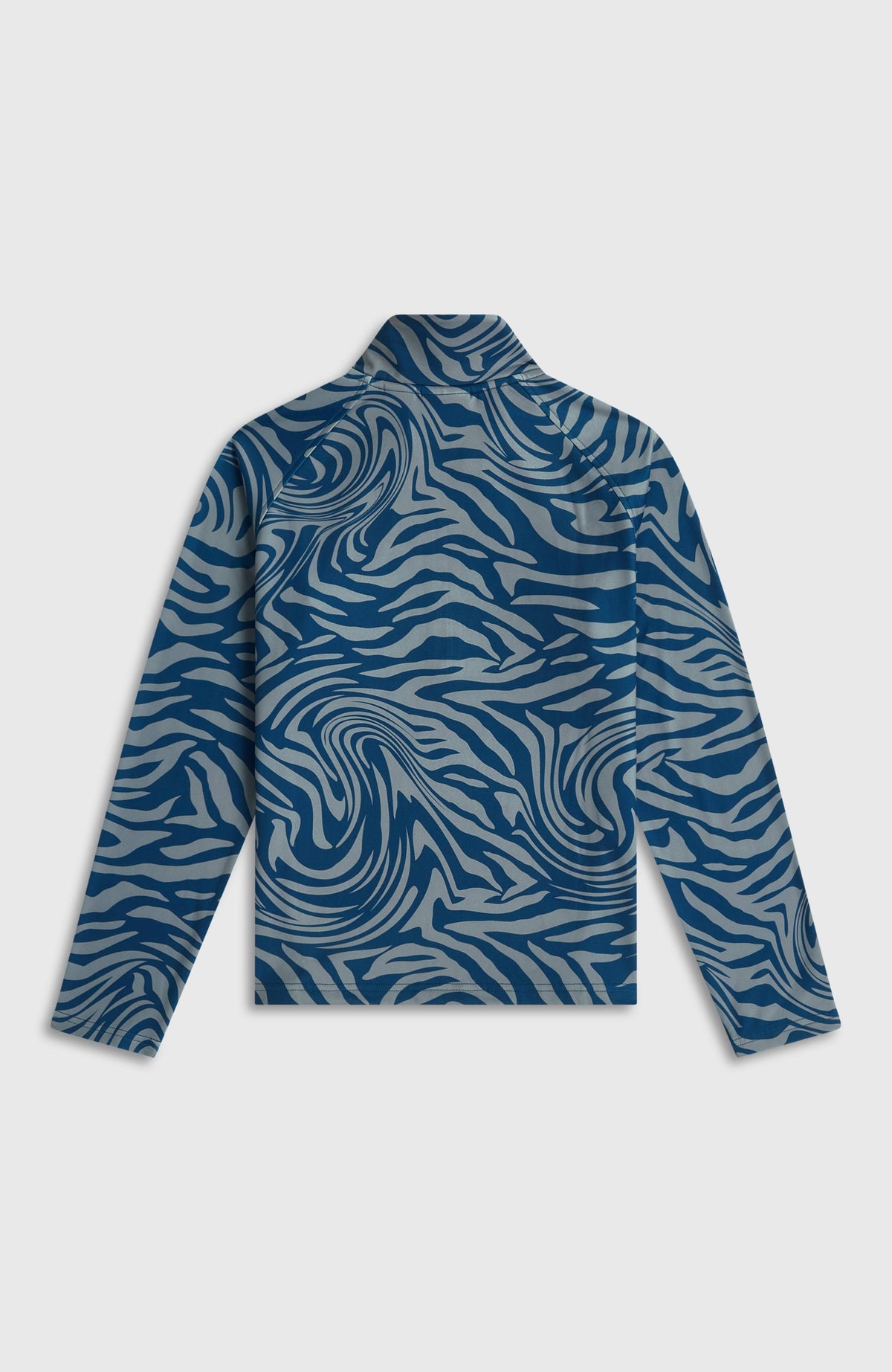 Polaire à col demi-zip FWC'Cruz Printed | Blue Swirl Zebra