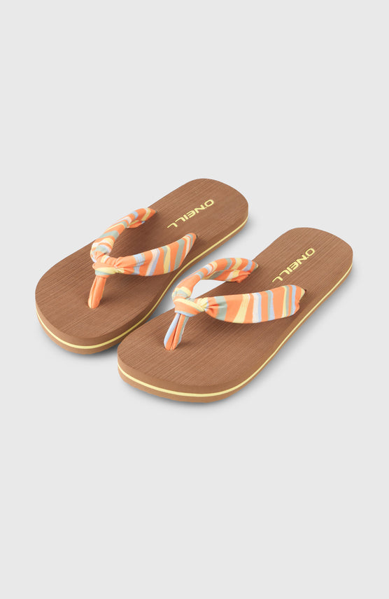 Tongs Ditsy Sun | Funky Peach Swirly