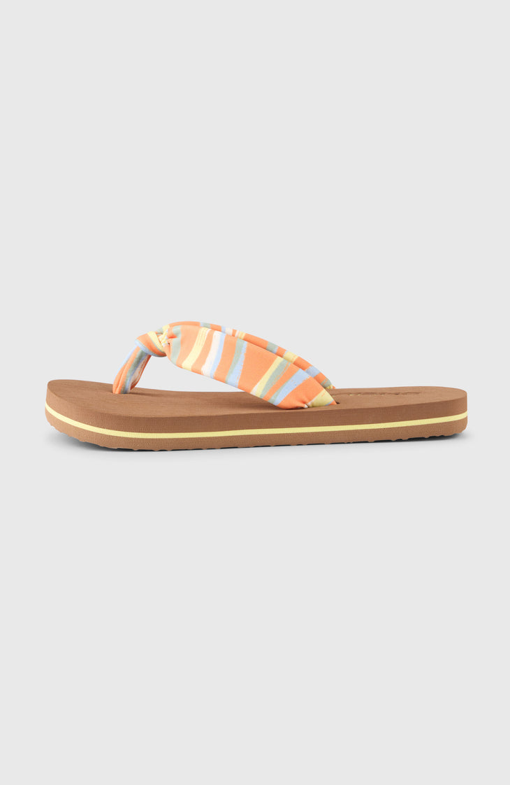 Tongs Ditsy Sun | Funky Peach Swirly