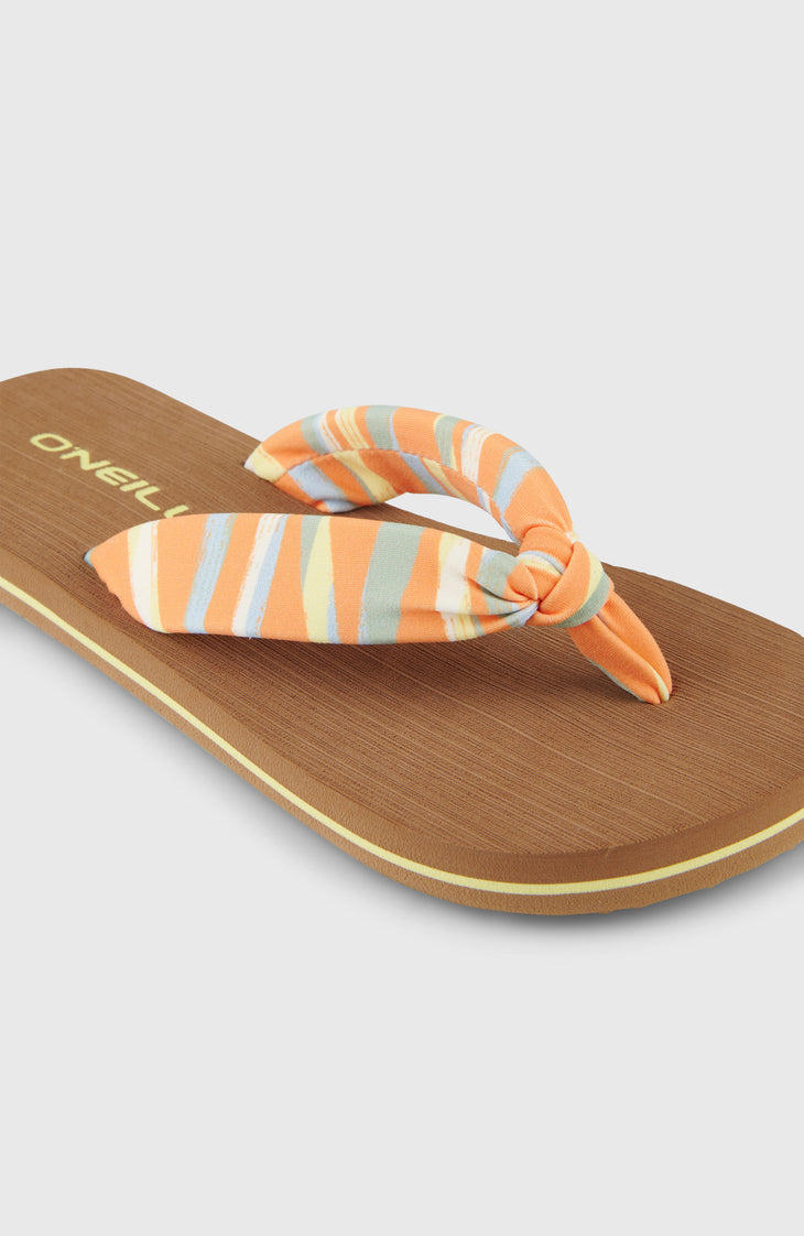 Tongs Ditsy Sun | Funky Peach Swirly