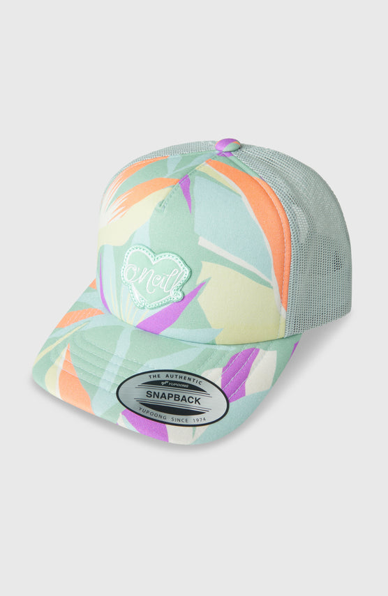 Casquette O'Neill Summer Camp Trucker | Green Wmns Tropicana