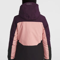 Veste de ski Carbonite | Aubergine Colour Block