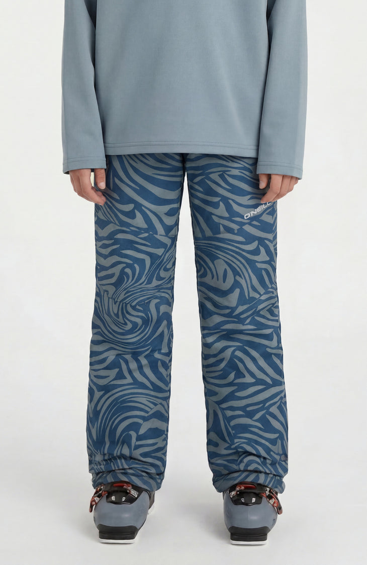 Pantalon de ski FWC'Cruz | Blue Swirl Zebra