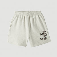 Short Future Surf High Waist Sweatshort | White Melange