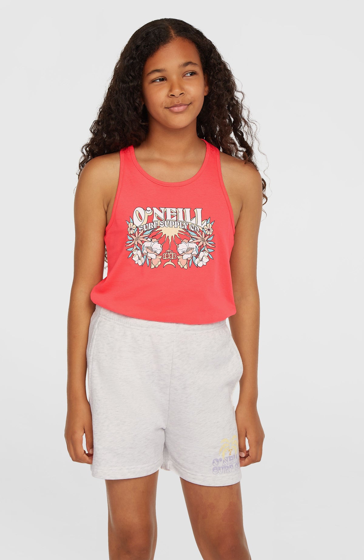 Short de survêtement Heart | White Melange