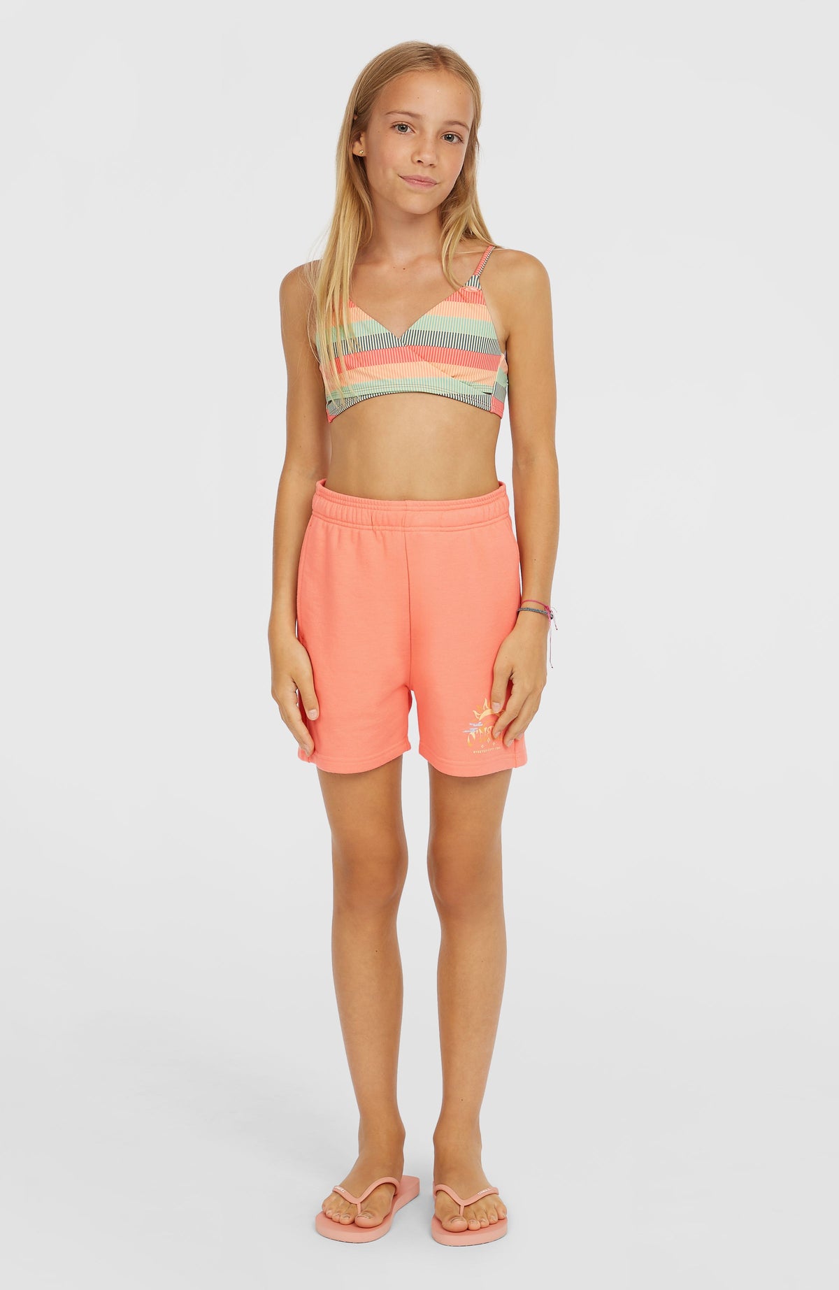Short de survêtement Heart | Coral Pink