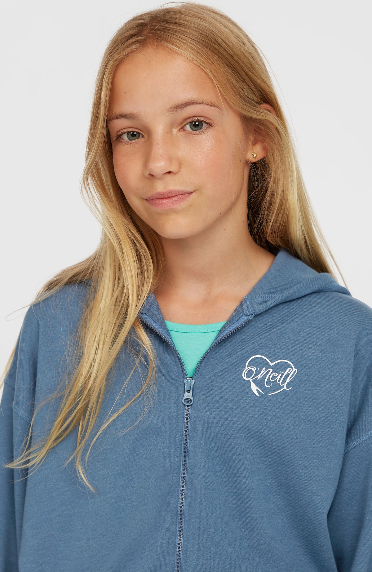 Sweat à capuche et zip intégral Script | Copen Blue