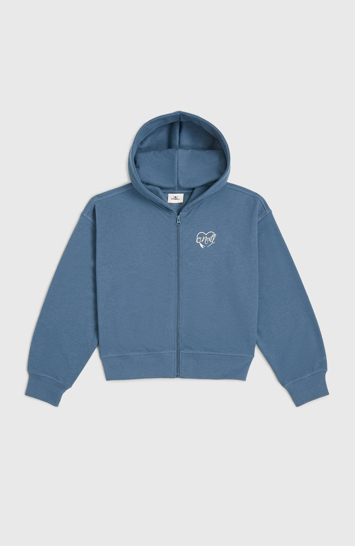 Sweat à capuche et zip intégral Script | Copen Blue
