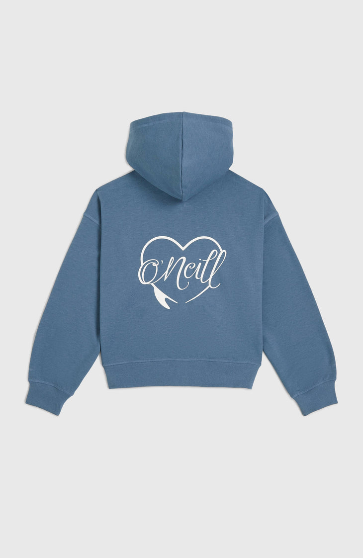 Sweat à capuche et zip intégral Script | Copen Blue