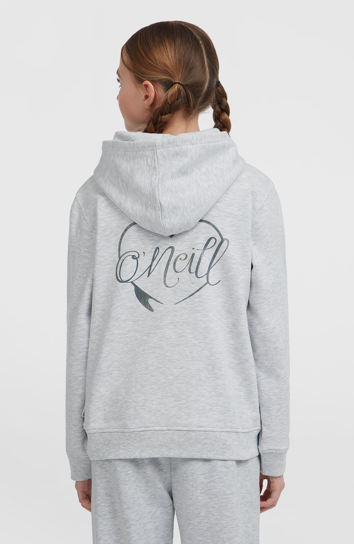 Sweat à capuche Essentials | White Melange