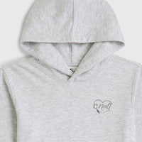 Sweat à capuche Essentials | White Melange