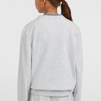 Sweatshirt à col rond Essentials | White Melange