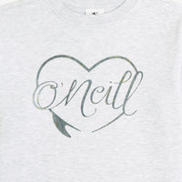 Sweatshirt à col rond Essentials | White Melange