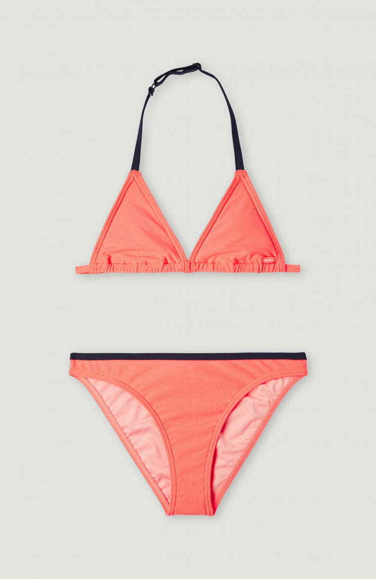 Ensemble bikini triangle Essentials | Neon Coral