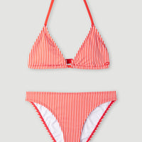 Ensemble Bikini Surf State Triangle | Red Simple Stripe