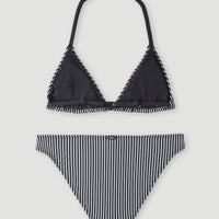 Ensemble Bikini Surf State Triangle | Black Simple Stripe