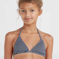 Ensemble de bikinis triangle Essentials | Black Simple Stripe