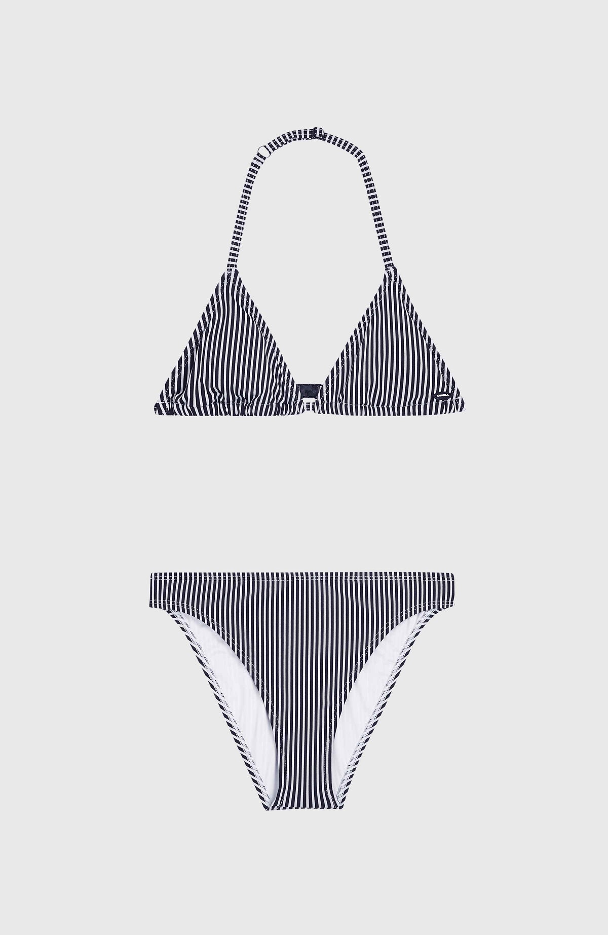 Ensemble de bikinis triangle Essentials | Black Simple Stripe